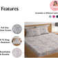 CHHAVI INDIA 210 TC Microfiber Printed Double Bedsheet With 2 Pillow Covers