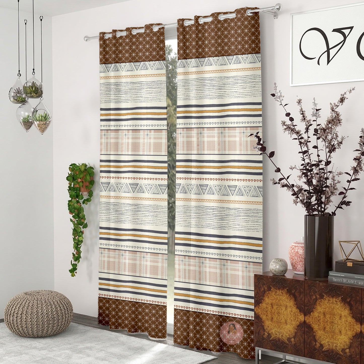 CHHAVI INDIA DESIGNER PRINTED DOOR CURTAIN PACK OF 2