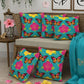 CHHAVI INDIA Microfiber Cushions Cover Pack of 5
