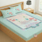 CHHAVI INDIA 210 TC Microfiber Printed King Size Bedsheet With 2 Pillow Covers