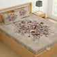CHHAVI INDIA 210 TC Microfiber Printed King Size Bedsheet With 2 Pillow Covers