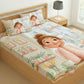 CHHAVI INDIA 210 TC Microfiber Printed King Size Bedsheet With 2 Pillow Covers