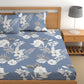 CHHAVI INDIA 210 TC Microfiber Double Fitted  Size Printed Bedsheet with pillow covers
