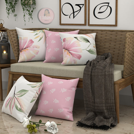 CHHAVI INDIA Microfiber Cushions Cover