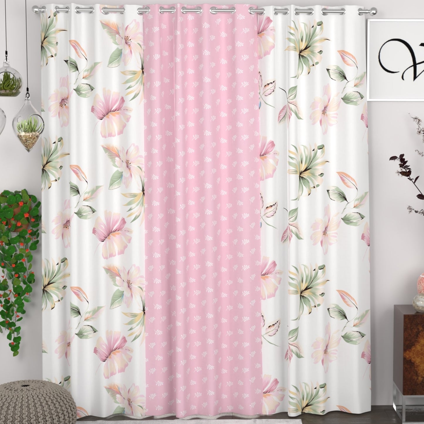 CHHAVI INDIA DESIGNER PRINTED DOOR CURTAIN PACK OF 4