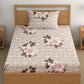 CHHAVI INDIA 180 TC Microfiber Printed Single Bedsheet With 1 Pillow Cover
