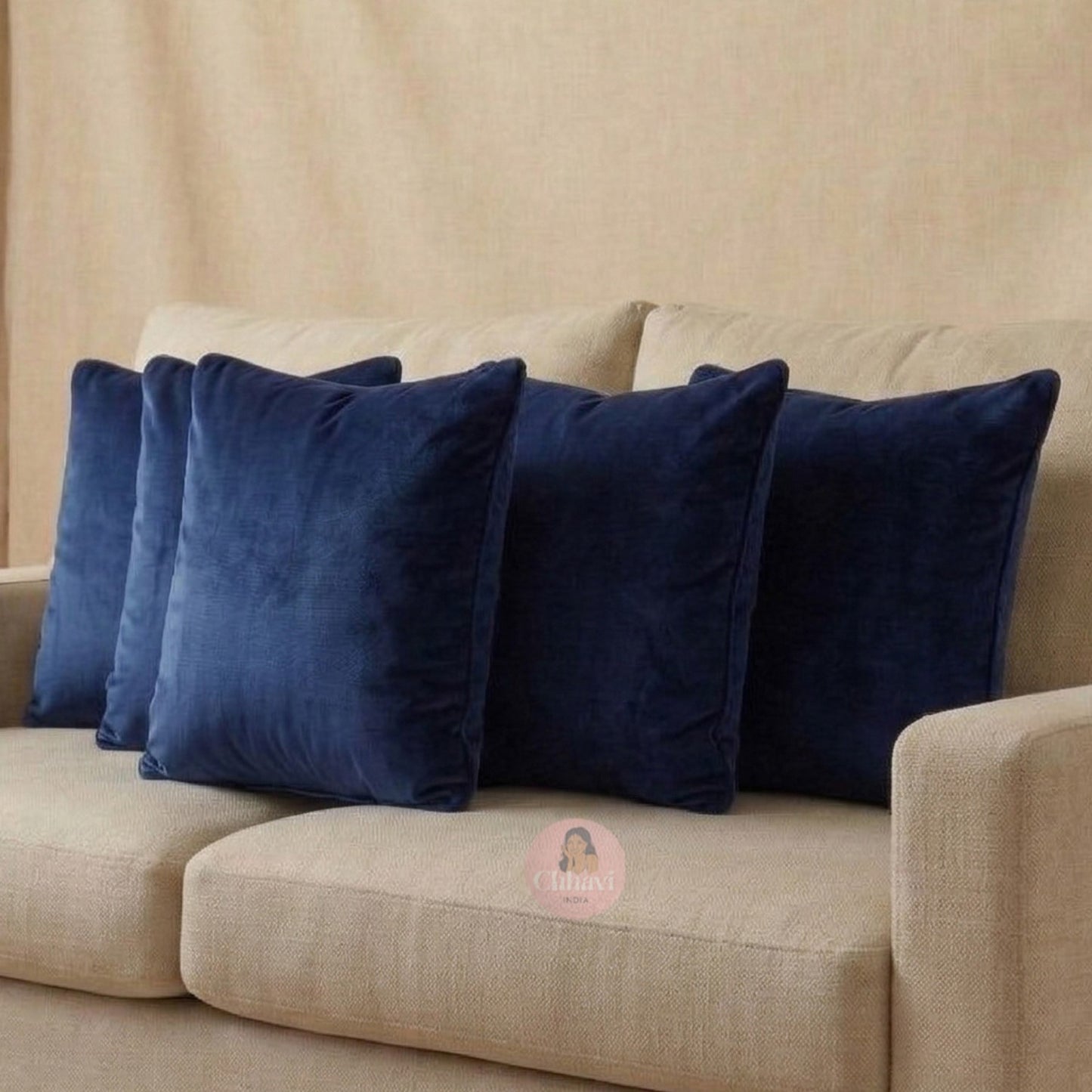 CHHAVI INDIA Velvet Cushions Cover