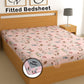 CHHAVI INDIA 210 TC Microfiber Waterproof Printed Fitted (Elastic) Bedsheet