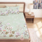 CHHAVI INDIA 210 TC Microfiber Printed King Size Bedsheet With Pillow Covers