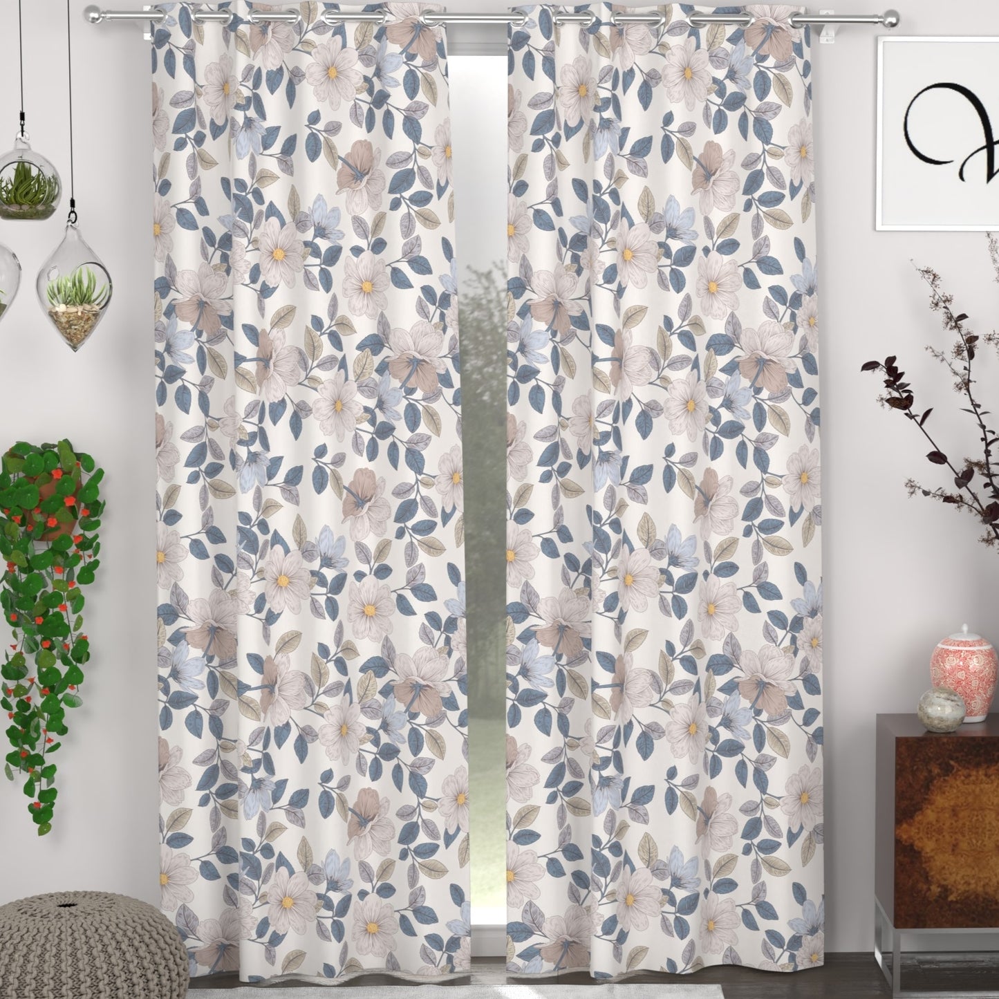 CHHAVI INDIA DESIGNER PRINTED DOOR CURTAIN PACK OF 2