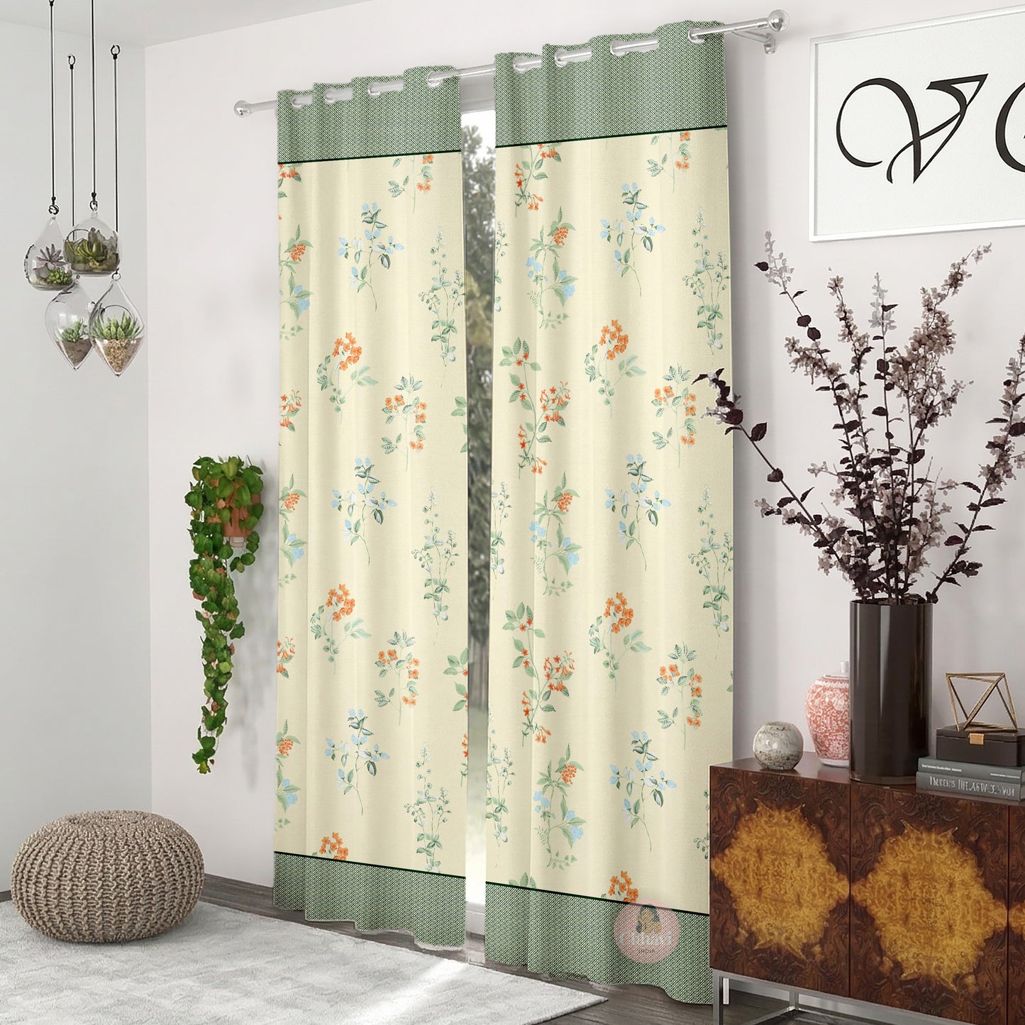 CHHAVI INDIA DESIGNER PRINTED DOOR CURTAIN PACK OF 2