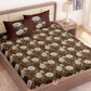 CHHAVI INDIA 210 TC Microfiber Printed King Size Bedsheet With Pillow Covers