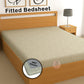 CHHAVI INDIA 210 TC Microfiber Waterproof Printed Fitted (Elastic) Bedsheet