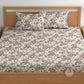 CHHAVI INDIA 210 TC Microfiber Double Fitted  Size Printed Bedsheet with pillow covers