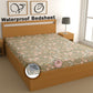 CHHAVI INDIA 210 TC Microfiber Waterproof Printed Fitted (Elastic) Bedsheet