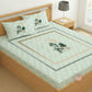 CHHAVI INDIA 210 TC Microfiber Printed King Size Bedsheet With 2 Pillow Covers