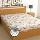 CHHAVI INDIA 210 TC Microfiber Waterproof Printed Fitted (Elastic) Bedsheet
