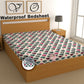 CHHAVI INDIA 210 TC Microfiber Waterproof Printed Fitted (Elastic) Bedsheet