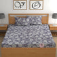 CHHAVI INDIA 210 TC Microfiber Printed King Size Bedsheet With Pillow Covers