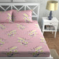 CHHAVI INDIA 210 TC Microfiber Double Fitted  Size Printed Bedsheet with pillow covers