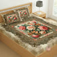 CHHAVI INDIA 210 TC Microfiber Printed King Size Bedsheet With 2 Pillow Covers