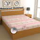 CHHAVI INDIA 210 TC Microfiber Waterproof Printed Fitted (Elastic) Bedsheet