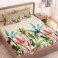 CHHAVI INDIA 210 TC Microfiber Printed King Size Bedsheet With Pillow Covers