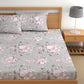 CHHAVI INDIA 210 TC Microfiber Printed Double Bedsheet With Pillow Covers