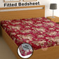 CHHAVI INDIA 210 TC Microfiber Waterproof Printed Fitted (Elastic) Bedsheet