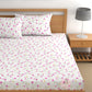 CHHAVI INDIA 210 TC Microfiber Double Fitted  Size Printed Bedsheet