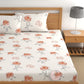 CHHAVI INDIA 210 TC Microfiber Printed King Size Bedsheet With Pillow Covers