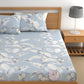 CHHAVI INDIA 210 TC Microfiber Printed Double Bedsheet With 2 Pillow Covers