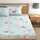CHHAVI INDIA 210 TC Microfiber Fitted Double Size Printed Bedsheet With 2 Pillow covers