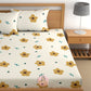 CHHAVI INDIA 210 TC Microfiber Printed King Size Bedsheet With Pillow Covers