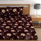 CHHAVI INDIA 210 TC Microfiber Double Fitted  Size Printed Bedsheet