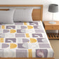 CHHAVI INDIA 210 TC Microfiber Double Fitted  Size Printed Bedsheet