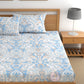 CHHAVI INDIA 210 TC Microfiber Fitted Double Size Printed Bedsheet With 2 Pillow covers