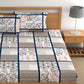 CHHAVI INDIA 210 TC Microfiber Double Fitted  Size Printed Bedsheet