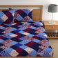 CHHAVI INDIA 210 TC Microfiber Double Fitted  Size Printed Bedsheet