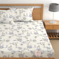 CHHAVI INDIA 210 TC Microfiber Fitted Double Size Printed Bedsheet With 2 Pillow covers