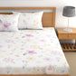 CHHAVI INDIA 210 TC Microfiber Fitted Double Size Printed Bedsheet With 2 Pillow covers