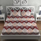 CHHAVI INDIA 210 TC Microfiber Double Fitted  Size Printed Bedsheet with pillow covers