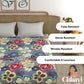 CHHAVI INDIA 210 TC Microfiber Printed King Size Bedsheet With Pillow Covers