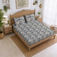 CHHAVI INDIA 210 TC Microfiber Printed King Size Bedsheet With 2 Pillow Covers