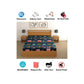 CHHAVI INDIA 210 TC Microfiber Waterproof Printed Fitted (Elastic) Bedsheet