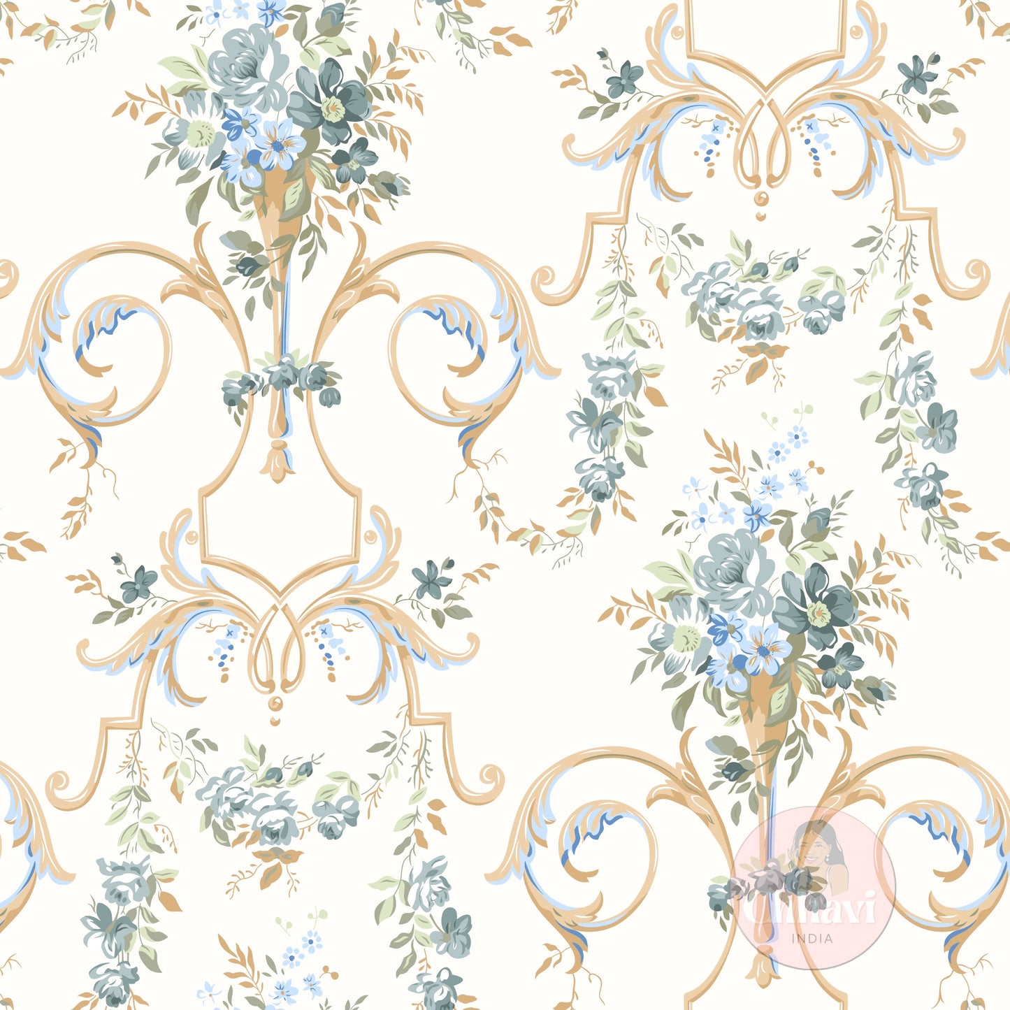 CHHAVI INDIA 210 TC Microfiber Printed King Size Bedsheet With Pillow Covers