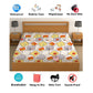 CHHAVI INDIA 210 TC Microfiber Waterproof Printed Fitted (Elastic) Bedsheet