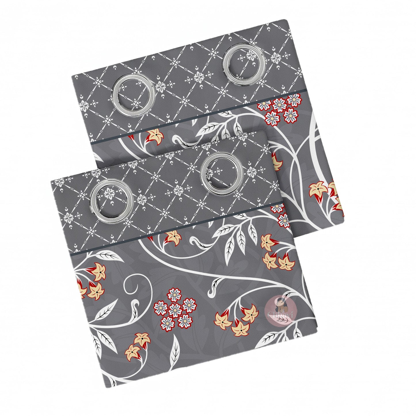 CHHAVI INDIA DESIGNER PRINTED DOOR CURTAIN PACK OF 2