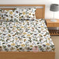 CHHAVI INDIA 210 TC Microfiber Printed Double Bedsheet With Pillow Covers