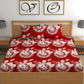 CHHAVI INDIA 210 TC Microfiber Double Fitted  Size Printed Bedsheet with pillow covers